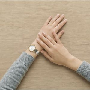 Signatur Slim Two-Tone Silk-Mesh Watch